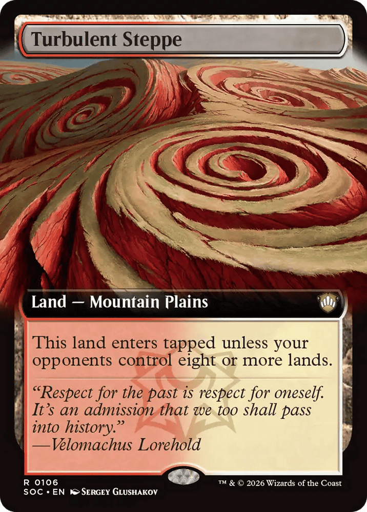 Turbulent Steppe (Extended Art) [Secrets of Strixhaven Commander]