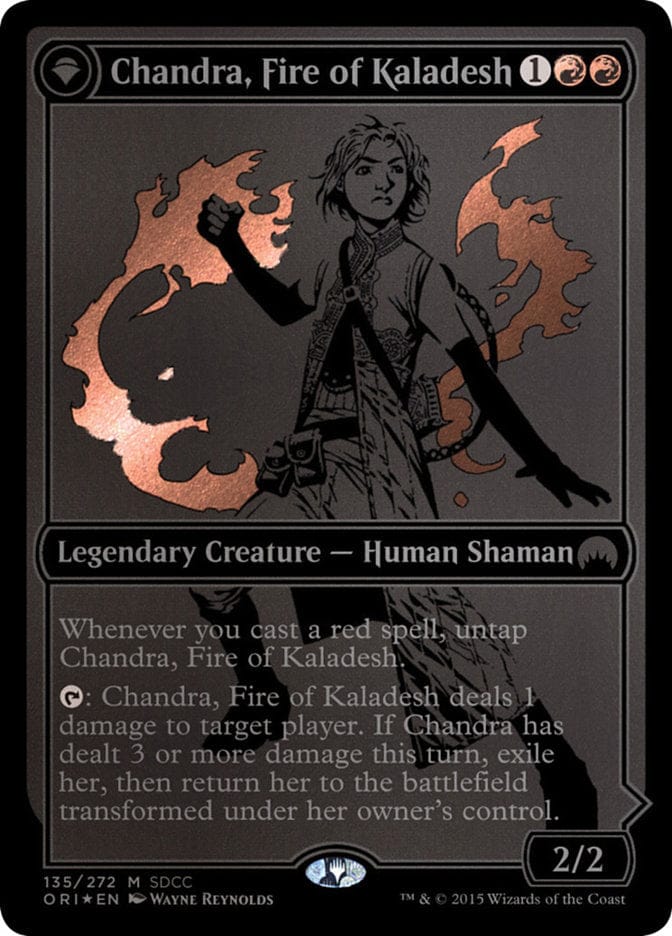 Chandra, Fire of Kaladesh // Chandra, Roaring Flame [San Diego Comic-Con 2015] Magic: The Gathering