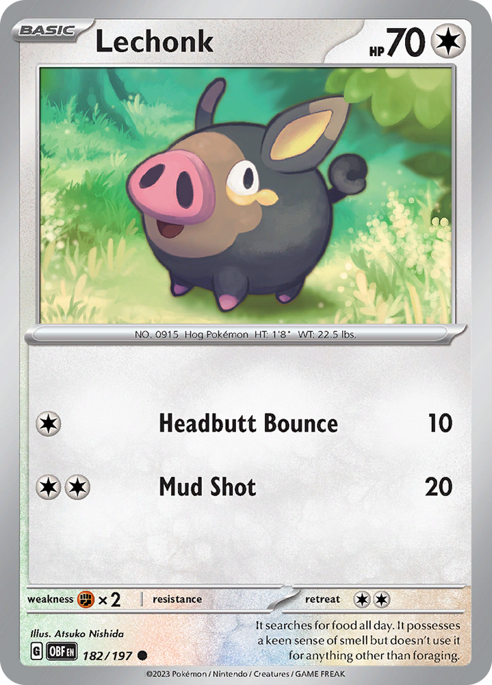 Lechonk (182/197) [Scarlet & Violet: Obsidian Flames] Pokémon
