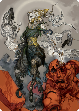 Tamiyo, Compleated Sage Art Card [Kamigawa: Neon Dynasty Art Series] Magic: The Gathering