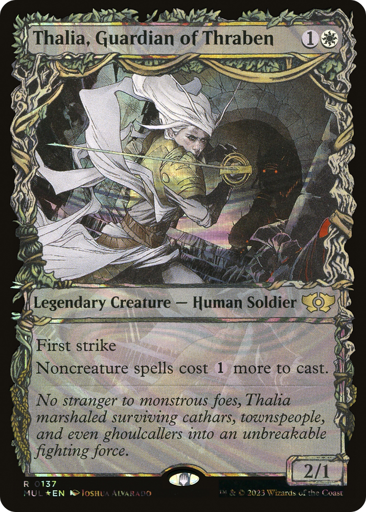 Thalia, Guardian of Thraben (Halo Foil) [Multiverse Legends] Magic: The Gathering