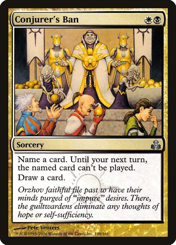 Conjurer's Ban [Guildpact] Magic: The Gathering