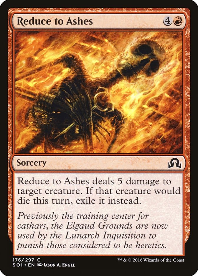 Reduce to Ashes [Shadows over Innistrad] Magic: The Gathering