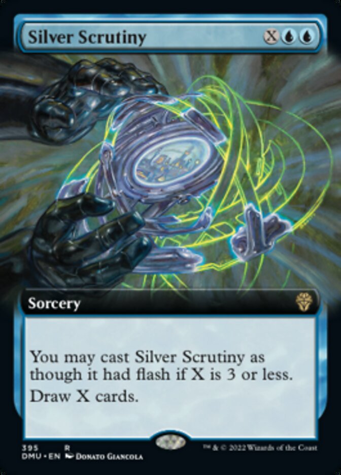 Silver Scrutiny (Extended Art) [Dominaria United] Magic: The Gathering