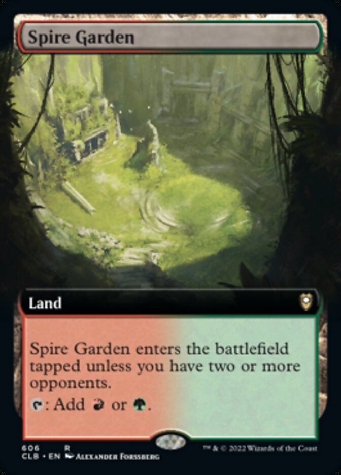 Spire Garden (Extended Art) [Commander Legends: Battle for Baldur's Gate] Magic: The Gathering