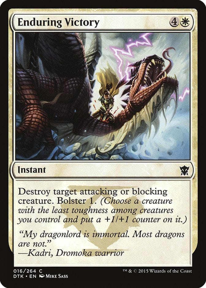 Enduring Victory [Dragons of Tarkir] Magic: The Gathering