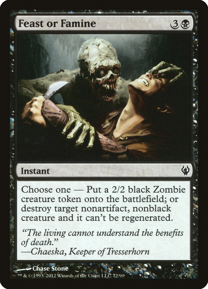 Feast or Famine [Duel Decks: Izzet vs. Golgari] Magic: The Gathering