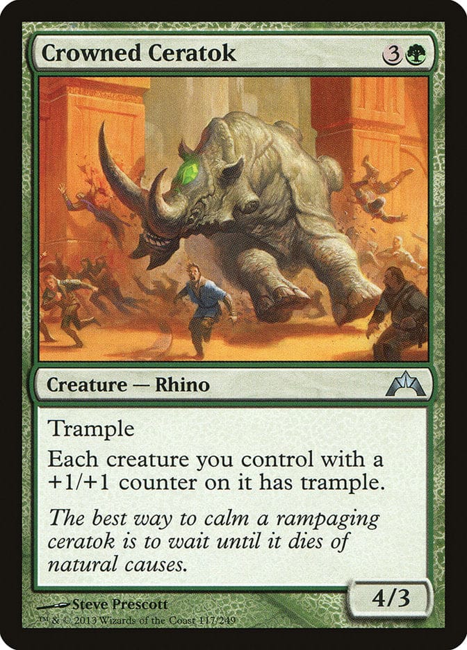Crowned Ceratok [Gatecrash] Magic: The Gathering