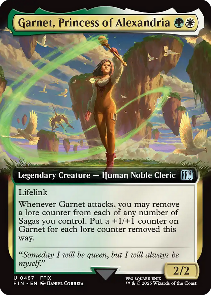 Garnet, Princess of Alexandria (Extended Art) [FINAL FANTASY] Magic: The Gathering
