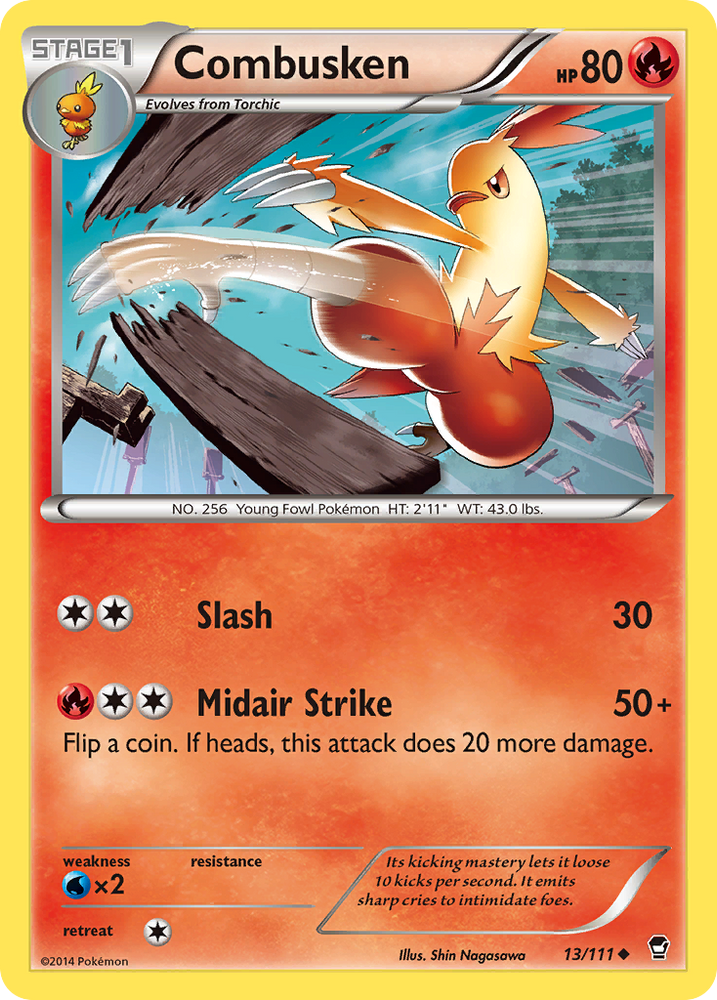 Combusken (13/111) [XY: Furious Fists] Pokémon
