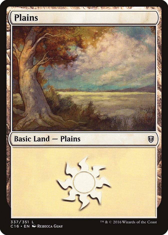 Plains (337) [Commander 2016] Magic: The Gathering
