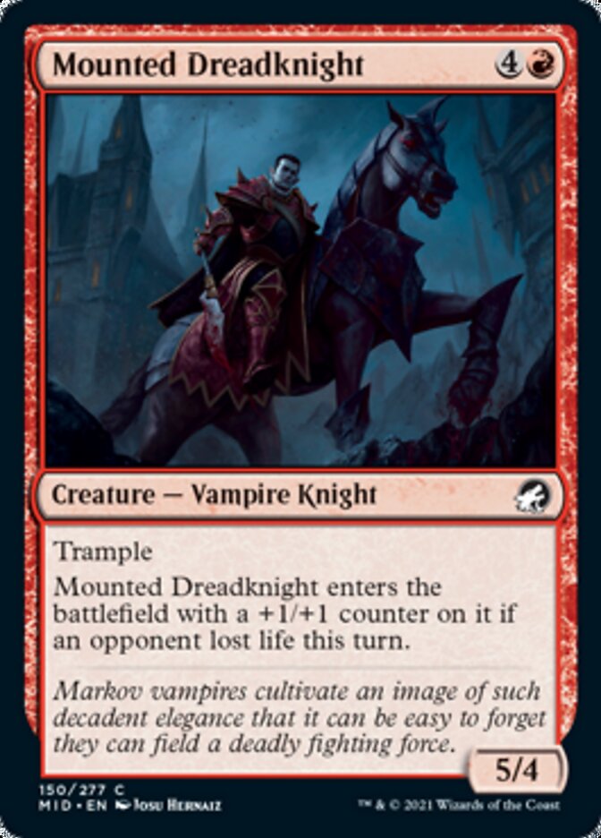 Mounted Dreadknight [Innistrad: Midnight Hunt] Magic: The Gathering