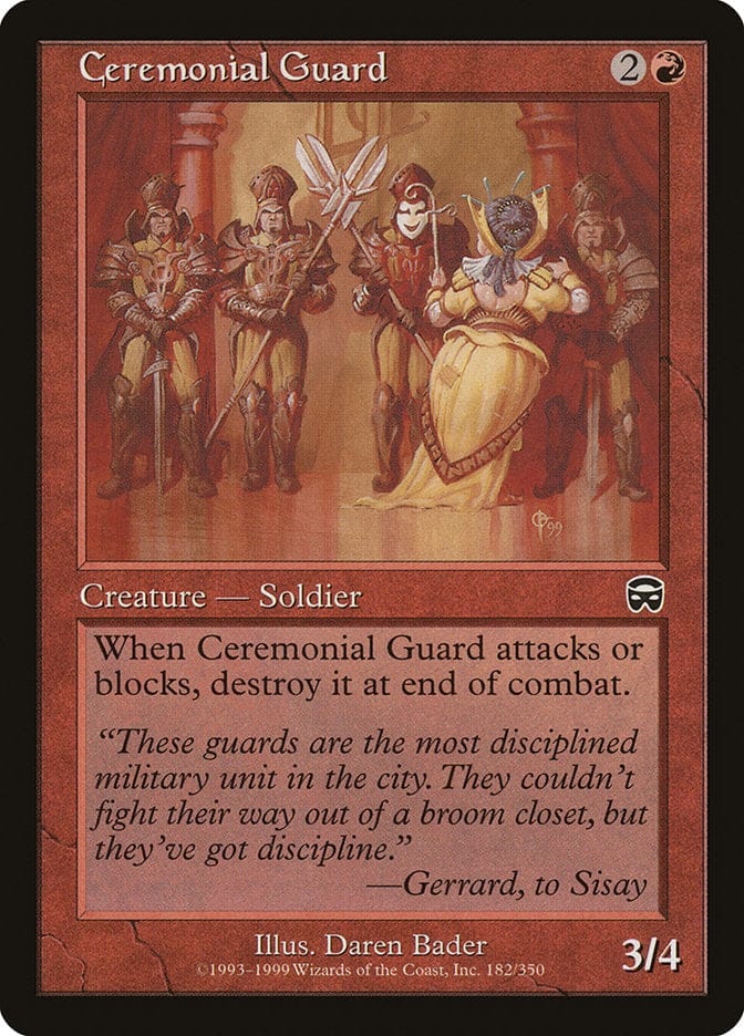 Ceremonial Guard [Mercadian Masques] Magic: The Gathering