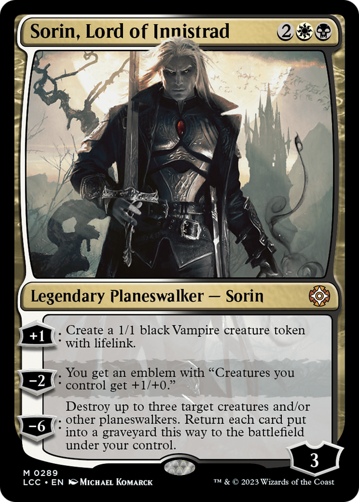 Sorin, Lord of Innistrad [The Lost Caverns of Ixalan Commander] Magic: The Gathering