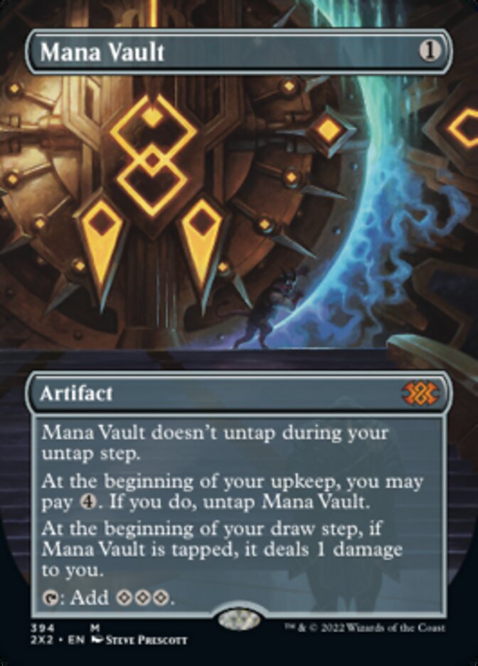 Mana Vault (Borderless Alternate Art) [Double Masters 2022] Magic: The Gathering