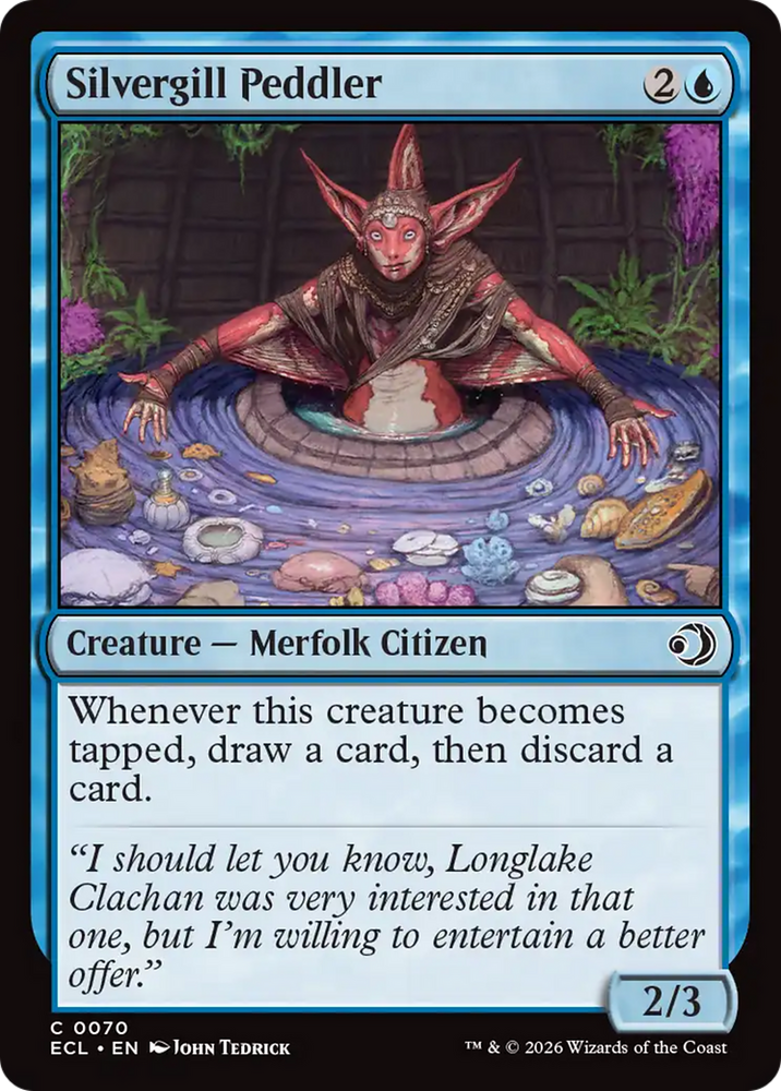 Silvergill Peddler [Lorwyn Eclipsed] Magic: The Gathering