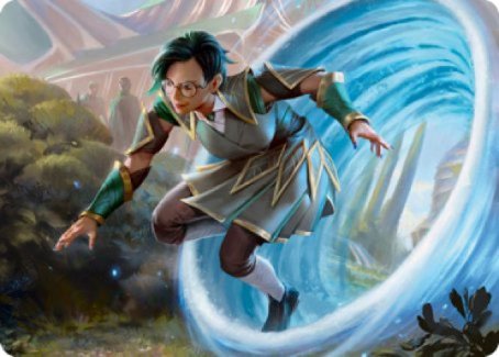 Vortex Runner Art Card [Strixhaven: School of Mages Art Series] Magic: The Gathering