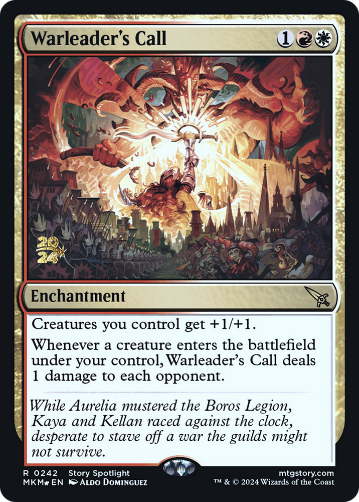 Warleader's Call [Murders at Karlov Manor Prerelease Promos] Magic: The Gathering