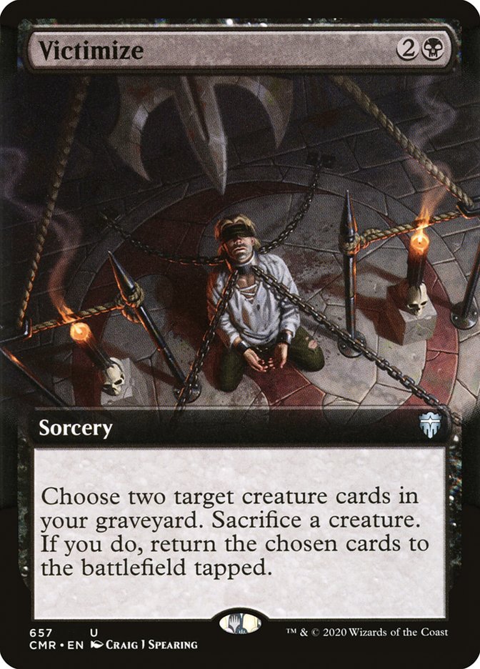 Victimize (Extended Art) [Commander Legends] Magic: The Gathering