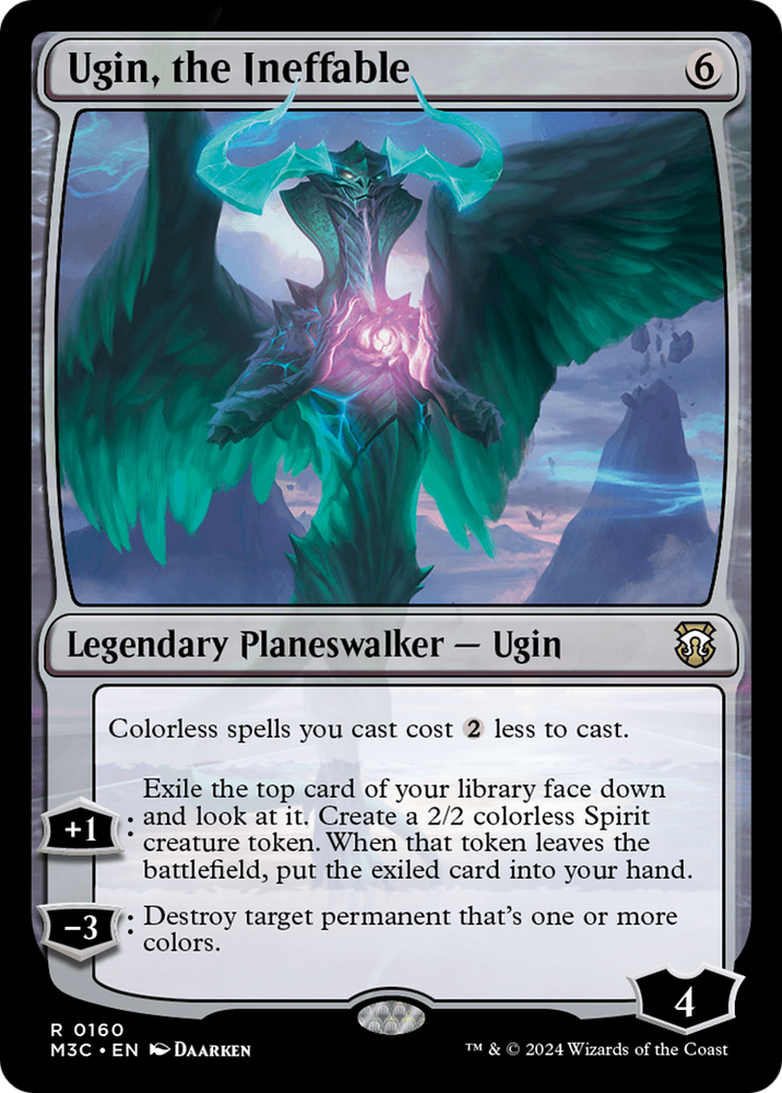 Ugin, the Ineffable (Ripple Foil) [Modern Horizons 3 Commander] Magic: The Gathering