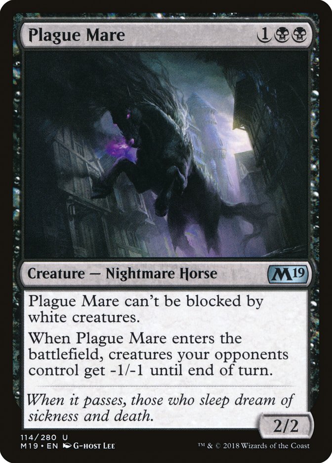 Plague Mare [Core Set 2019] Magic: The Gathering