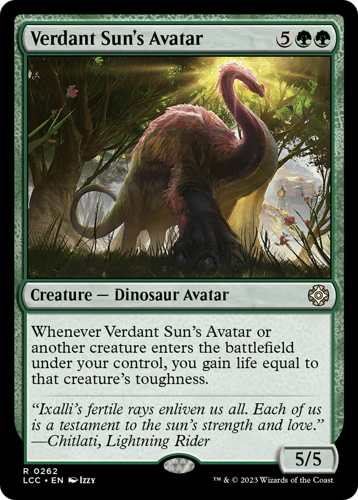 Verdant Sun's Avatar [The Lost Caverns of Ixalan Commander] Magic: The Gathering