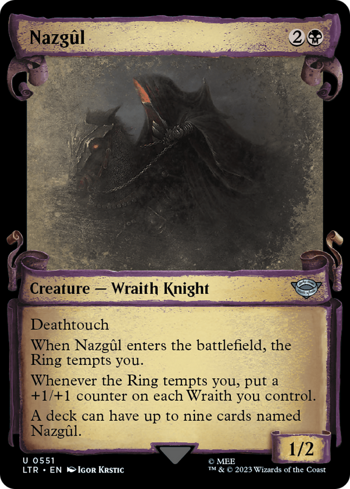 Nazgul (0551) [The Lord of the Rings: Tales of Middle-Earth Showcase Scrolls] Magic: The Gathering