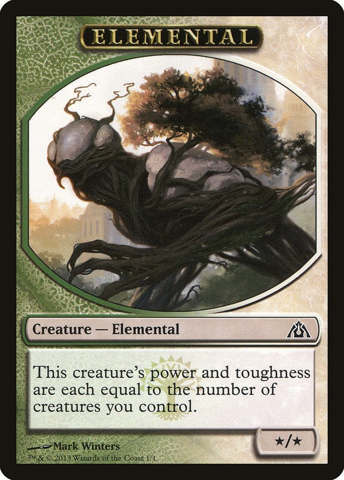 Elemental Token [Dragon's Maze Tokens] Magic: The Gathering