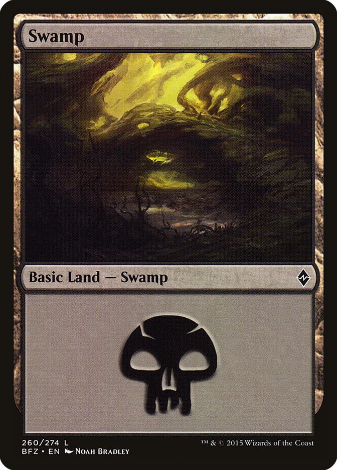 Swamp (260) [Battle for Zendikar] Magic: The Gathering