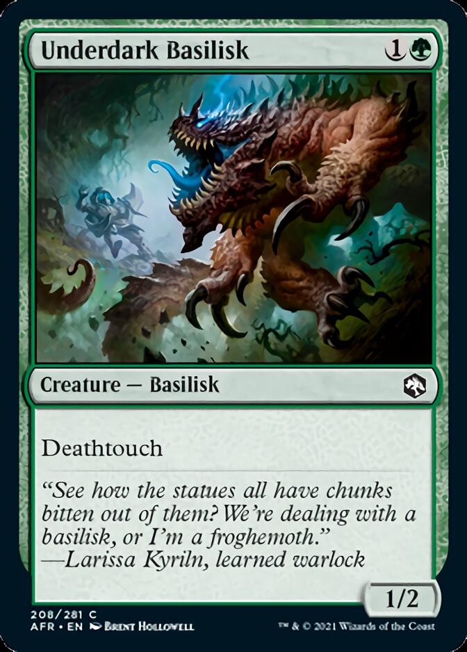 Underdark Basilisk [Dungeons & Dragons: Adventures in the Forgotten Realms] Magic: The Gathering