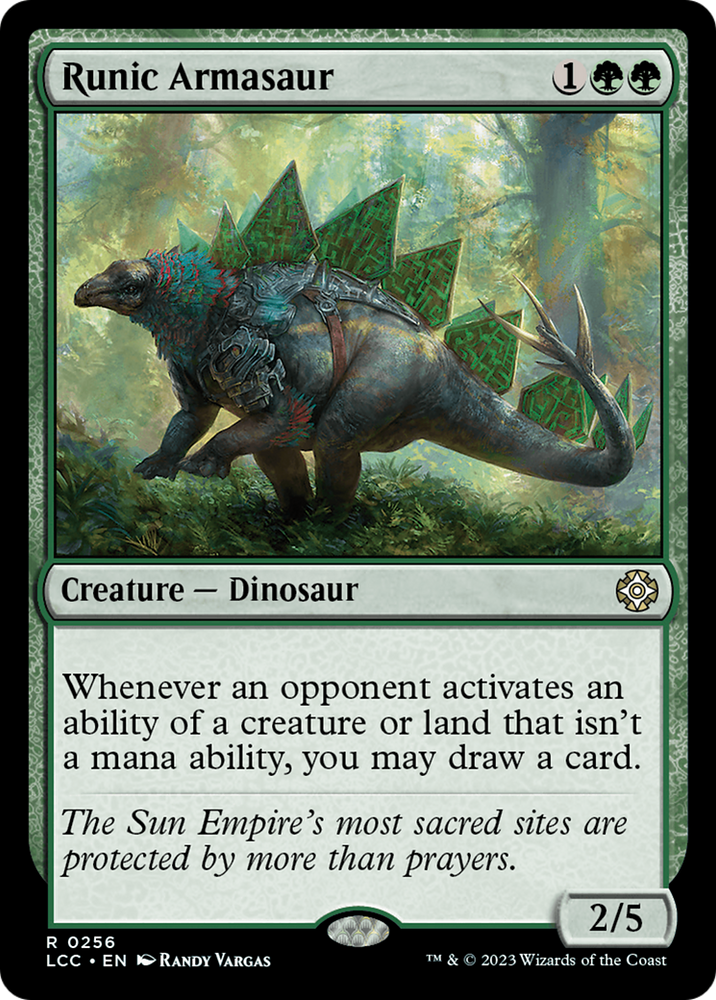 Runic Armasaur [The Lost Caverns of Ixalan Commander] Magic: The Gathering