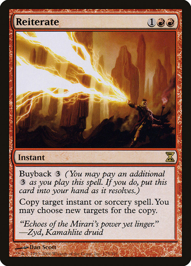 Reiterate [Time Spiral] Magic: The Gathering