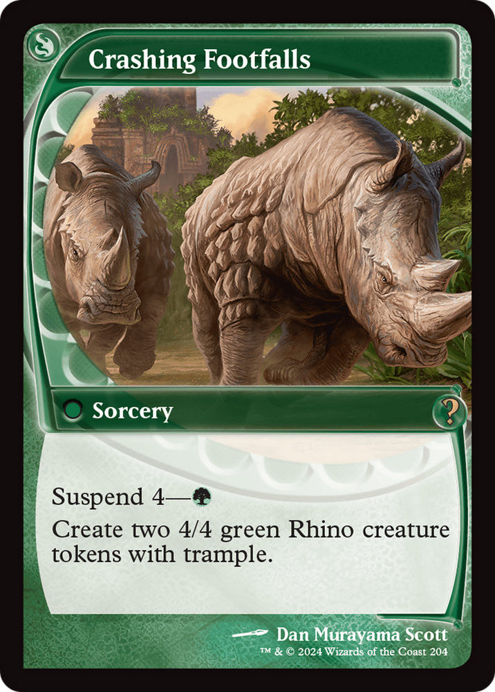 Crashing Footfalls (Future Sight) [Mystery Booster 2] Magic: The Gathering