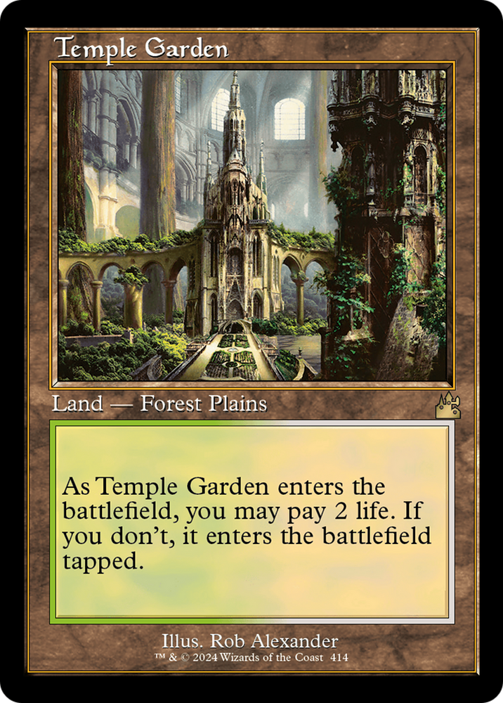 Temple Garden (Retro) [Ravnica Remastered] Magic: The Gathering