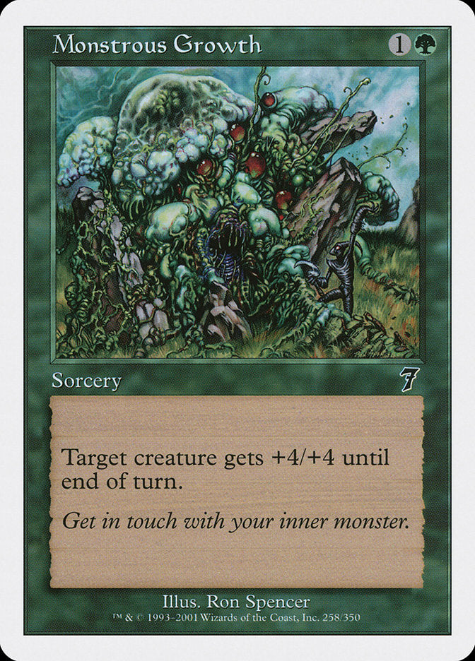 Monstrous Growth [Seventh Edition] Magic: The Gathering
