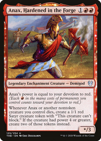 Anax, Hardened in the Forge [Theros Beyond Death] Magic: The Gathering