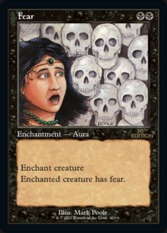 Fear (Retro) [30th Anniversary Edition] Magic: The Gathering