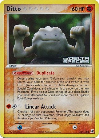 Ditto (62/113) (Stamped) [EX: Delta Species] Pokémon