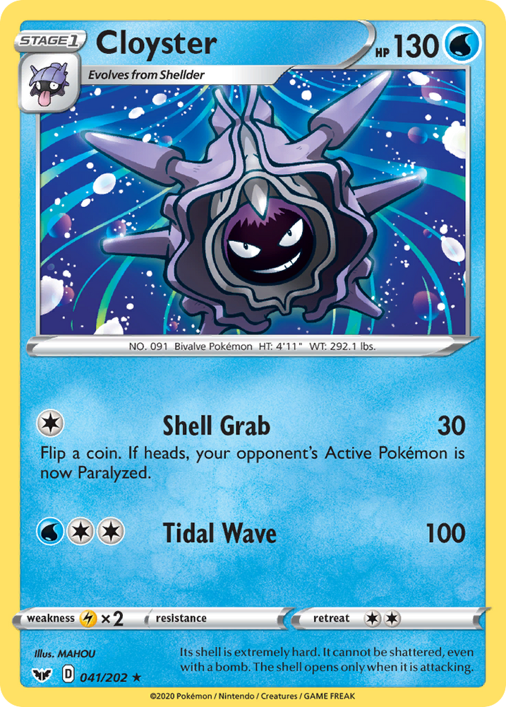 Cloyster (041/202) [Sword & Shield: Base Set] Pokémon