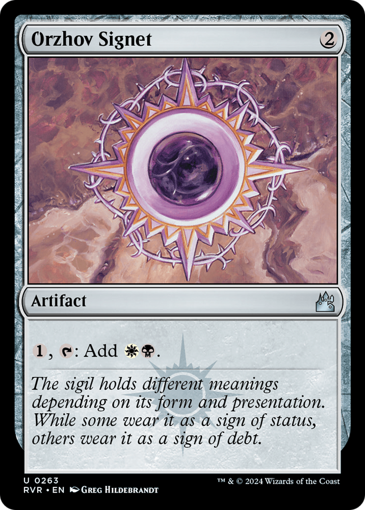 Orzhov Signet [Ravnica Remastered] Magic: The Gathering