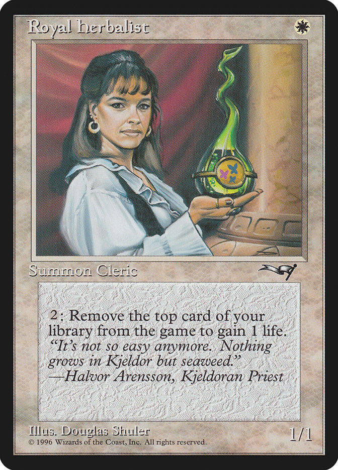 Royal Herbalist (Female) [Alliances] Magic: The Gathering