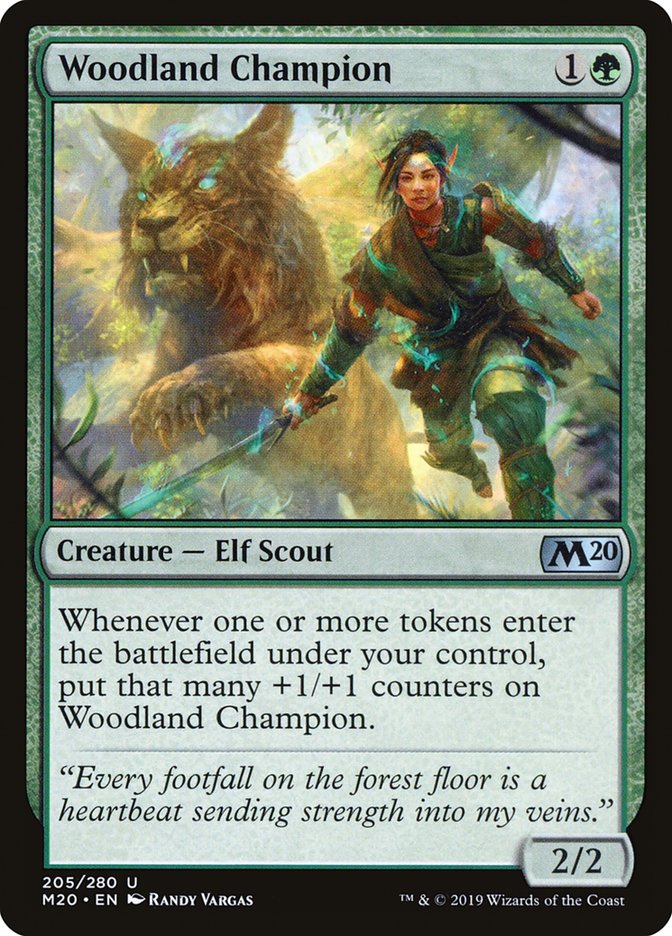 Woodland Champion [Core Set 2020] Magic: The Gathering