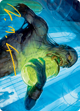 Larder Zombie Art Card (Gold-Stamped Signature) [Innistrad: Midnight Hunt Art Series] Magic: The Gathering