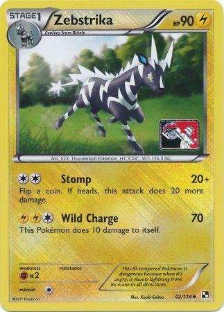 Zebstrika (42/114) (League Promo) [Black & White: Base Set] Pokémon