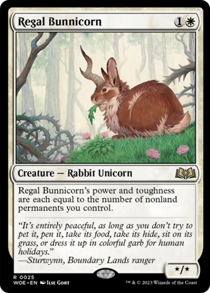 Regal Bunnicorn [Wilds of Eldraine] Magic: The Gathering