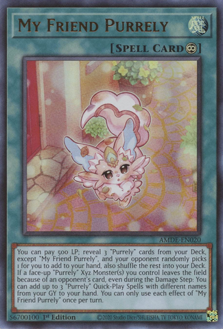 My Friend Purrely [AMDE-EN020] Ultra Rare - Yugioh Cards For Your TCG Needs!