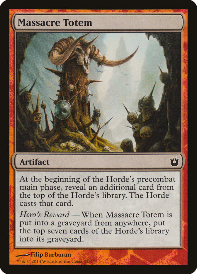 Massacre Totem [Born of the Gods Battle the Horde] Magic: The Gathering