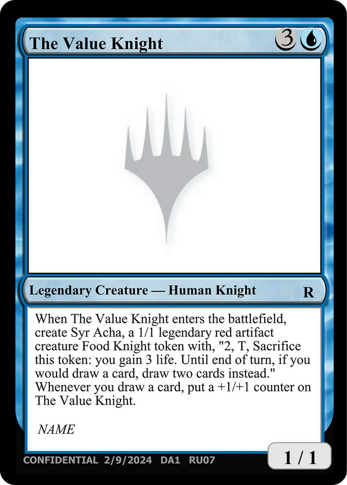 The Value Knight [Unknown Event] Magic: The Gathering