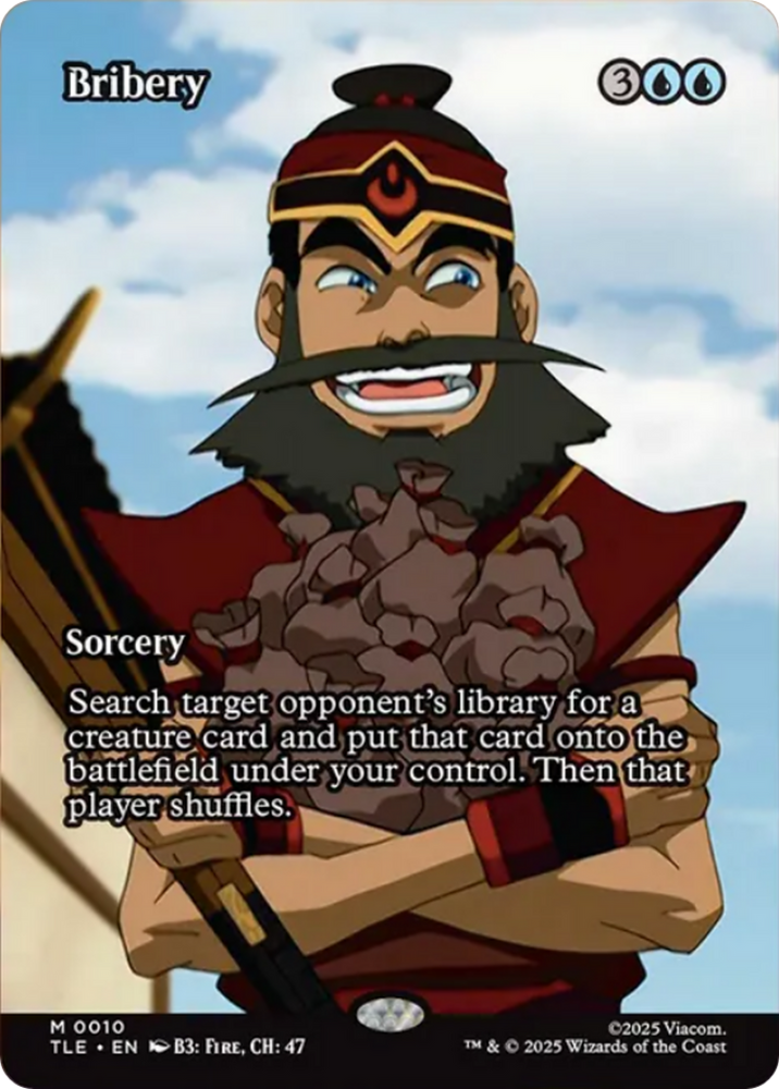 Bribery (Borderless) [Avatar: The Last Airbender: Eternal-Legal] Magic: The Gathering