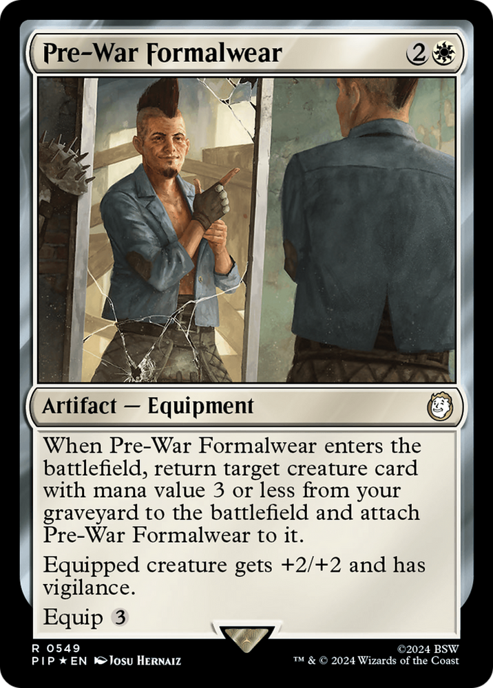 Pre-War Formalwear (Surge Foil) [Fallout] Magic: The Gathering